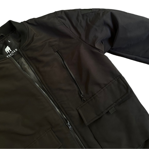 Men’s Jacket - Men’s Black Jacket - Men’s Bomber Jacket - Picture 4 of 4